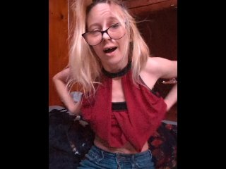 Fucking myself in the mirror using both holes