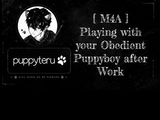 playing with your desperate puppyboy after work // submissive whimpering erotic asmr audio