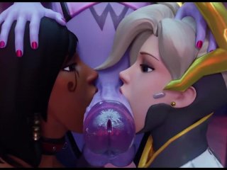 Futa Widow x Pharah and Mercy taker POV fairy