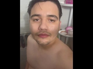 Hard in the shower