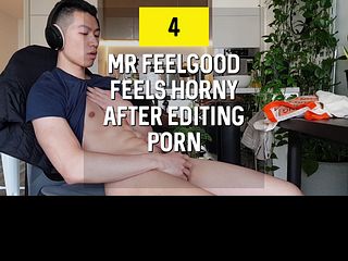 Mr Feelgood feels horny after editing porn - Video 4