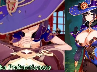 Mona the hot girl is looking for your penis! Genshin impact