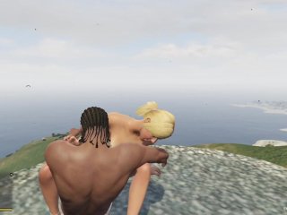 GTA Franklin Fucked Anal Tracey De Santa Made Her Cum at Mountain View Erotic Scene! Free Porn