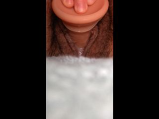 Slowly Fucking My Creamy FTM Pussy With My Fave Dildo