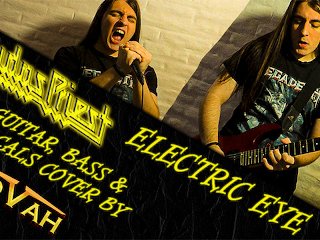 DOVAH FUCKING HIS GUITAR AND BASSIST PLAYING JUDAS PRIEST'S ELECTRIC EYE